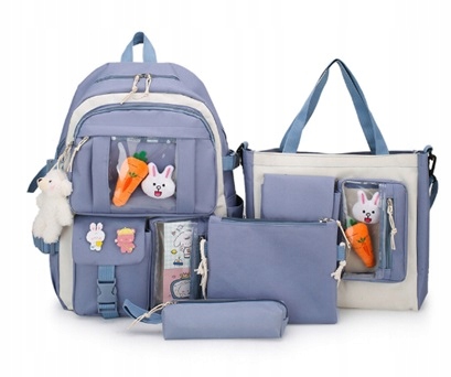 

Plecak Szkolny zestaw Piórnik Torba 4w1 (D053)