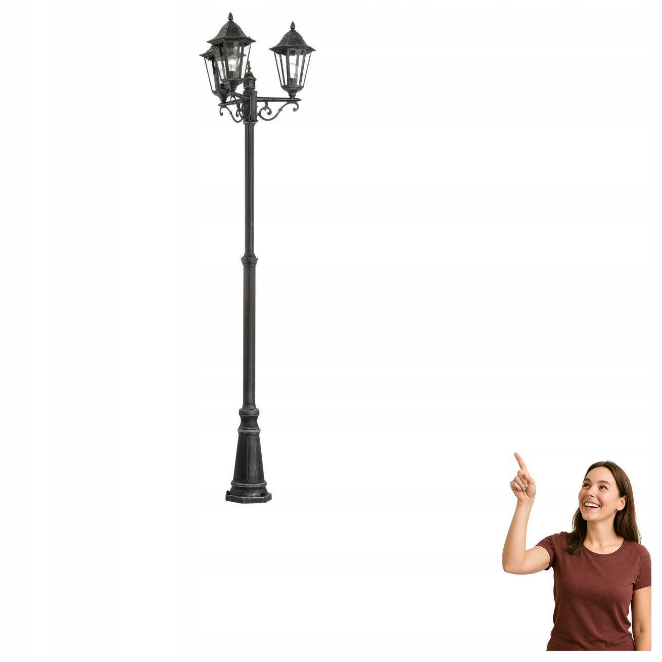 Vonkajšia stožiarová lampa Navedo 93465 Eglo