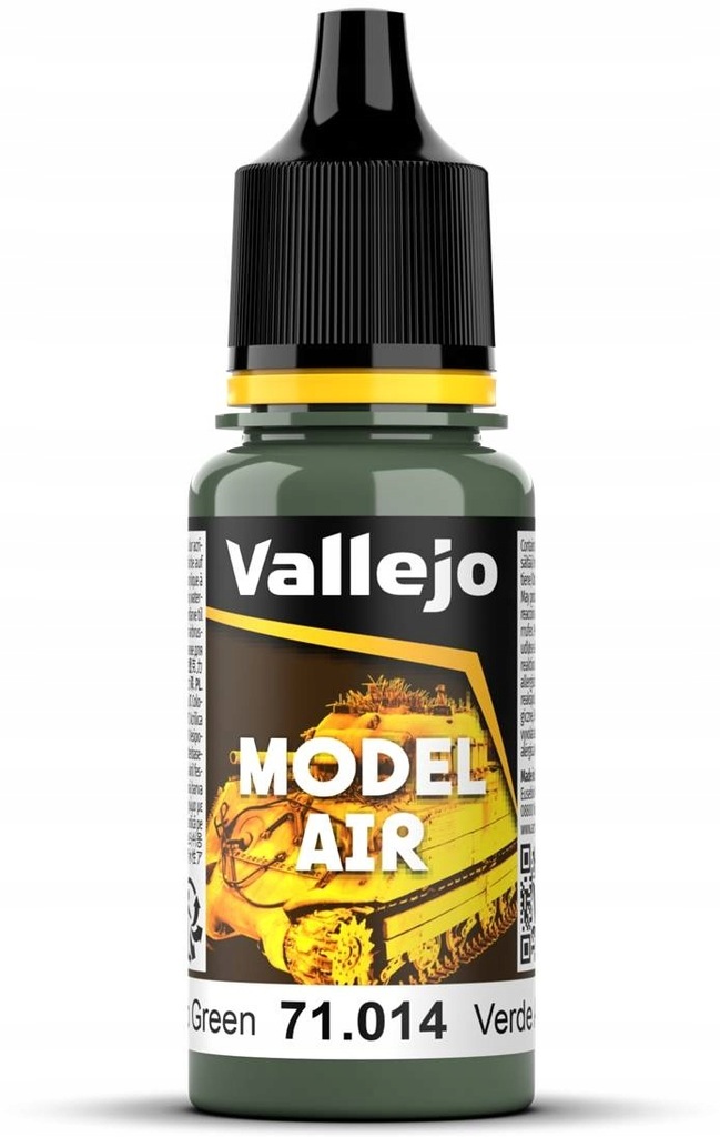 Farba do aerografu Vallejo Air 71014 Gunship Green 18ml