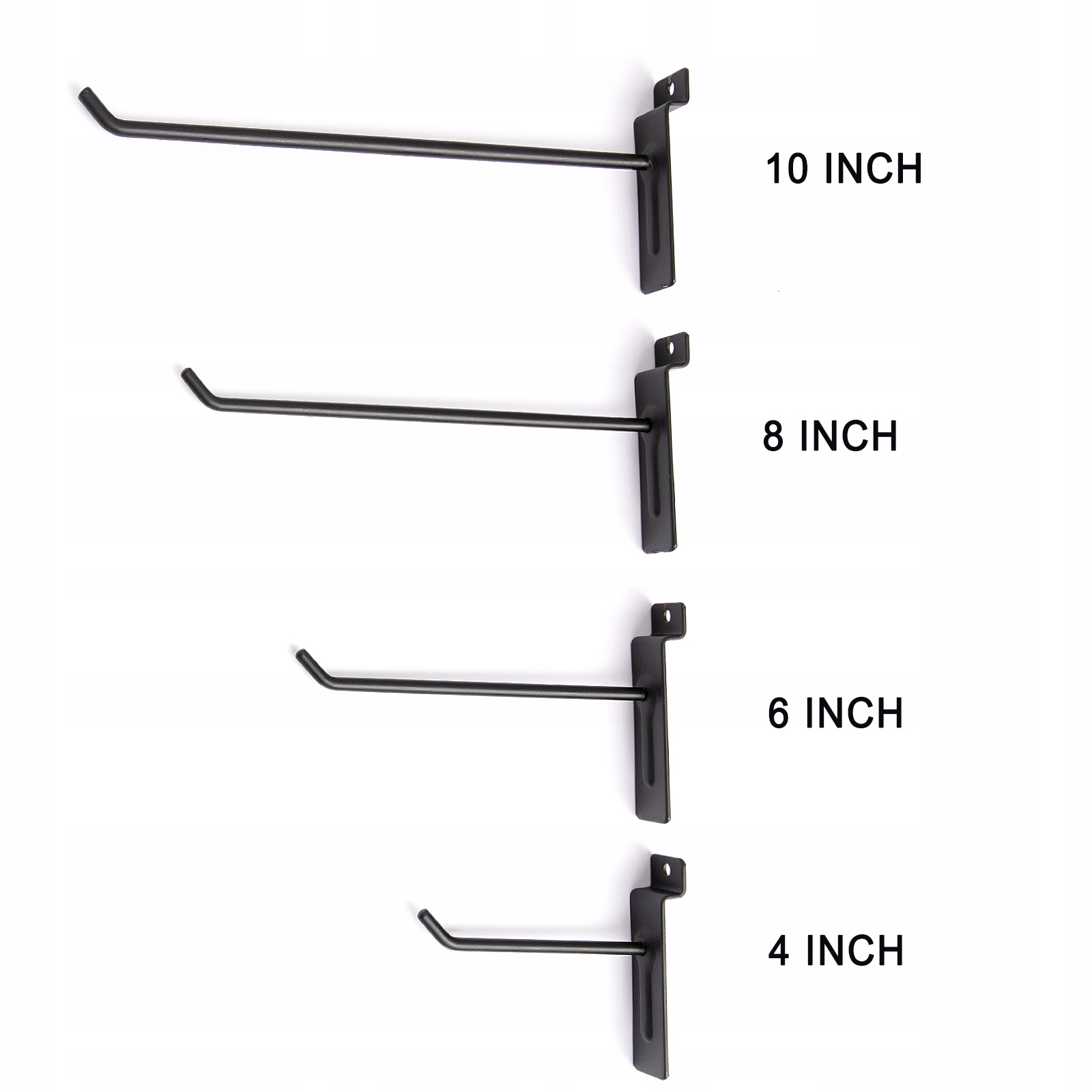 POLMART 15 CM ZAWIESZKA HACZYK CZARNY MAT PANEL SLAT WALL PŁYTA Szerokość 2 cm