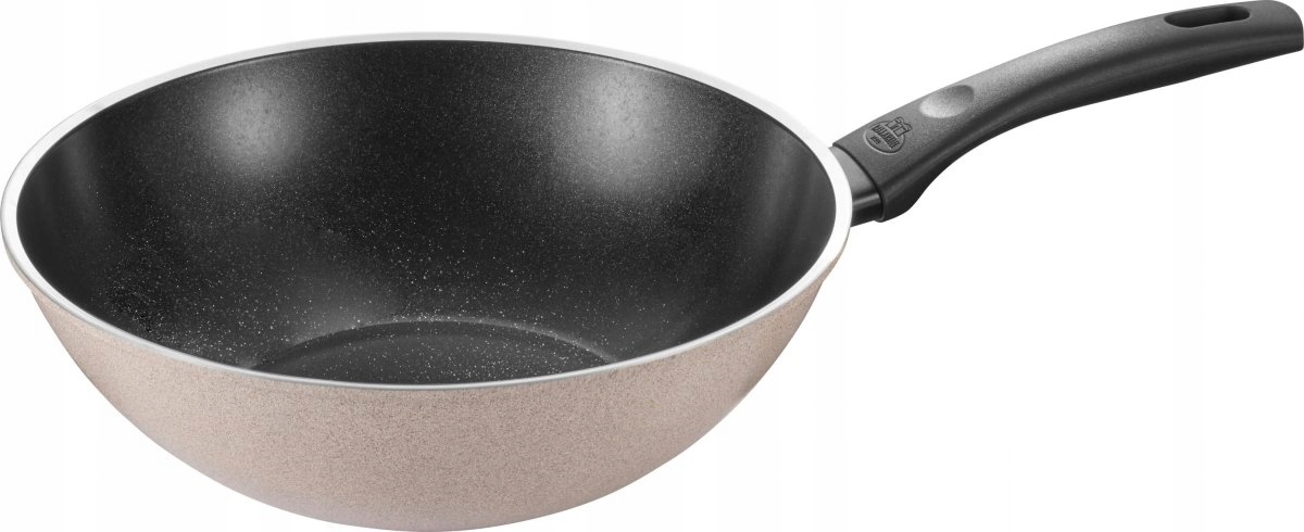 Wok Ballarini Ledro 28 cm Keramický náter na indukciu Béžový