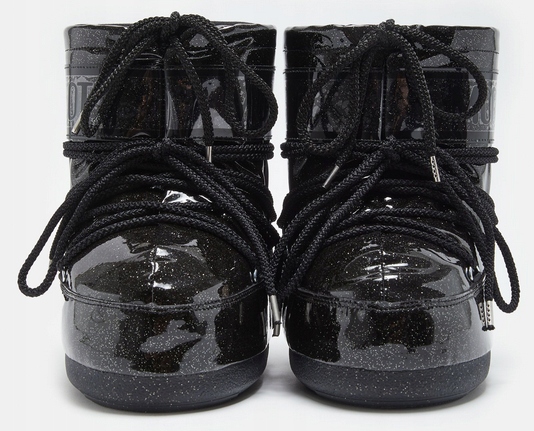 Ciepłe Śniegowce Moon Boot Icon Low Glitter Black BROKAT rozmiar 39/41 Kod producenta 14094400-001