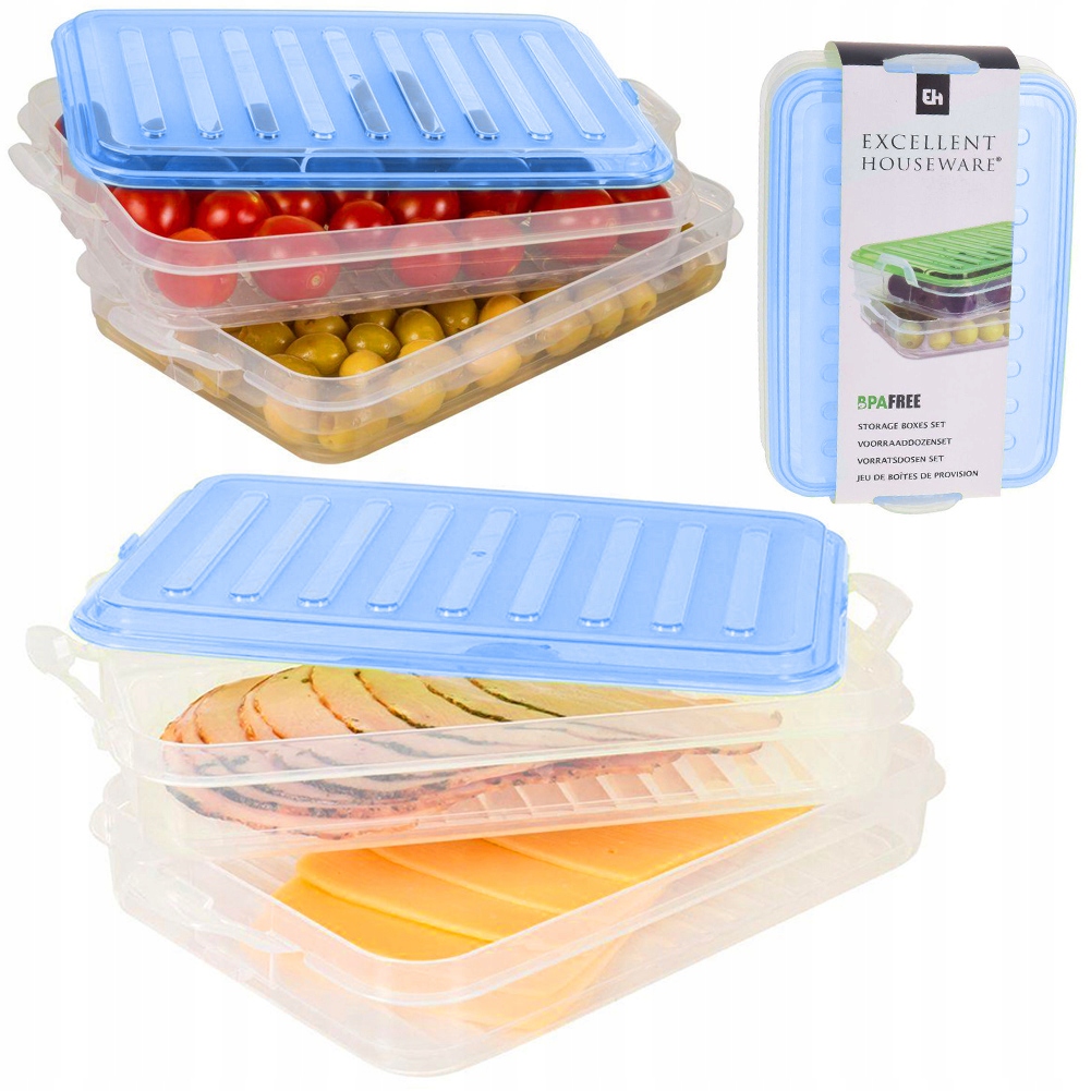 

Pojemnik Na Wędliny Ser Żywność Do Lodówki 2POZIOM