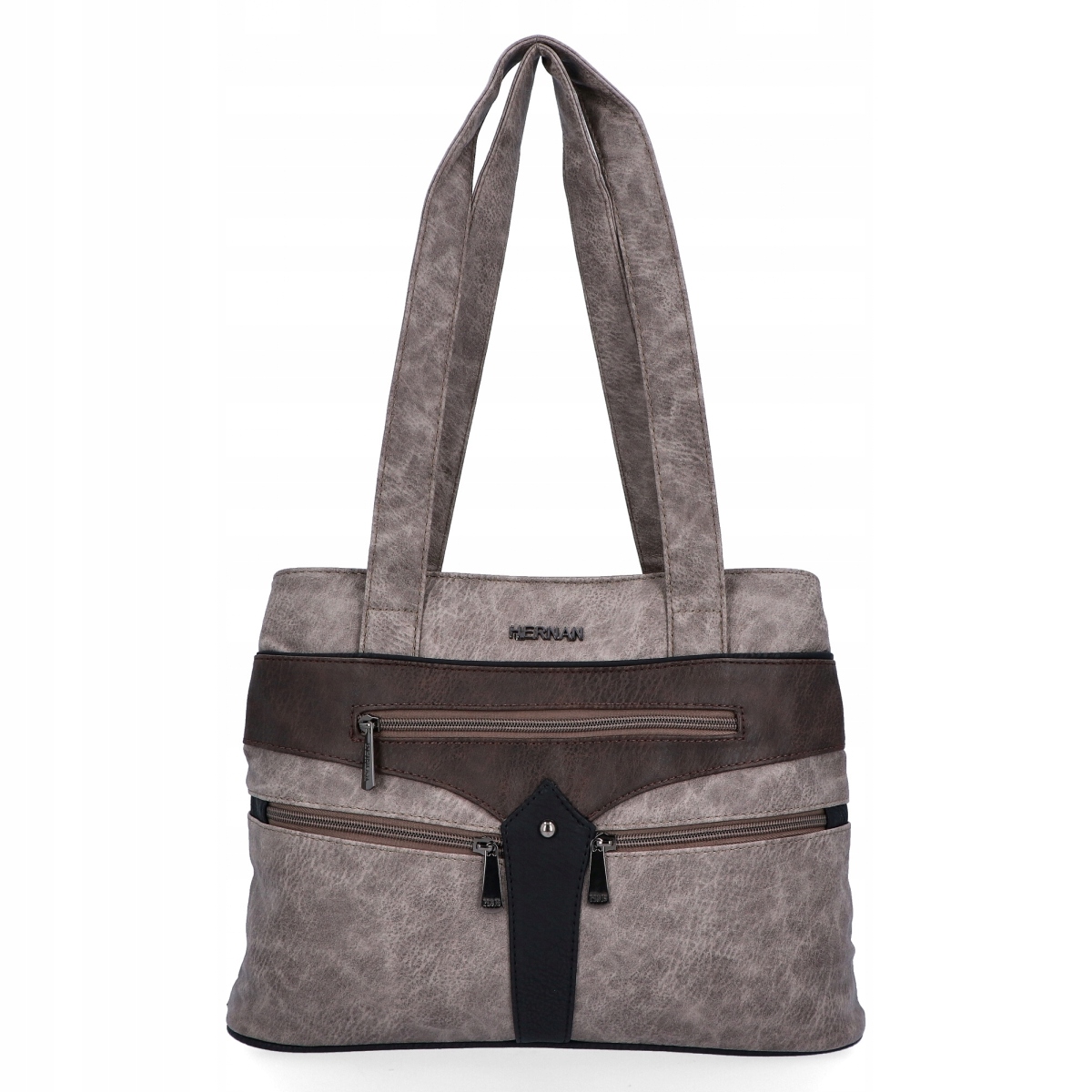 Dámská nákupní taška Hernan 8006-1 Zemitá/Čokoláda