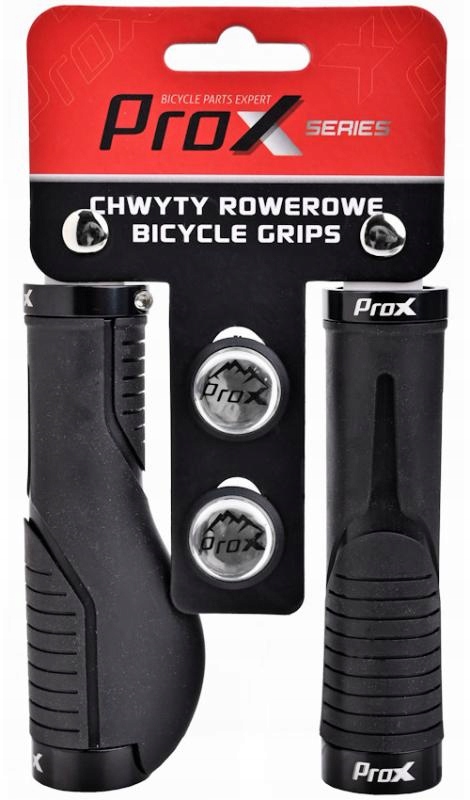 Chwyty Gripy Kierownicy Prox GP-85 Czarne 135MM Ergo Skręcane