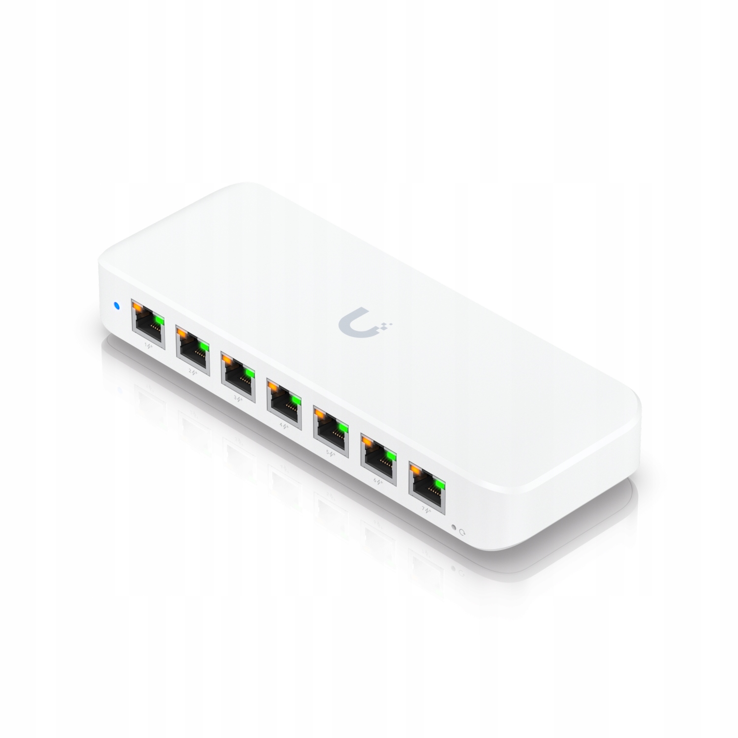 UBIQUITI UniFi Switch Ultra, 8 port, Layer 2, (7) GbE PoE+ output ports, (1) GbE PoE++ input port, 210W — 6