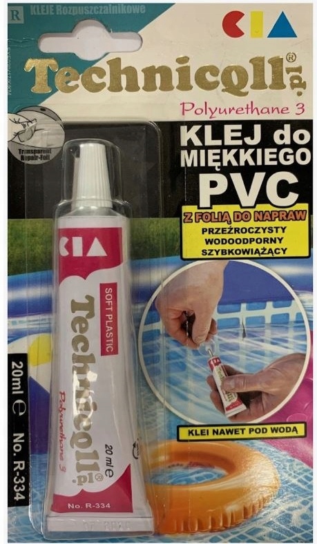 KLEJ DO BASENÓW PONTONÓW MIĘKKIEGO PCV POD WODĄ Marka Technicqll