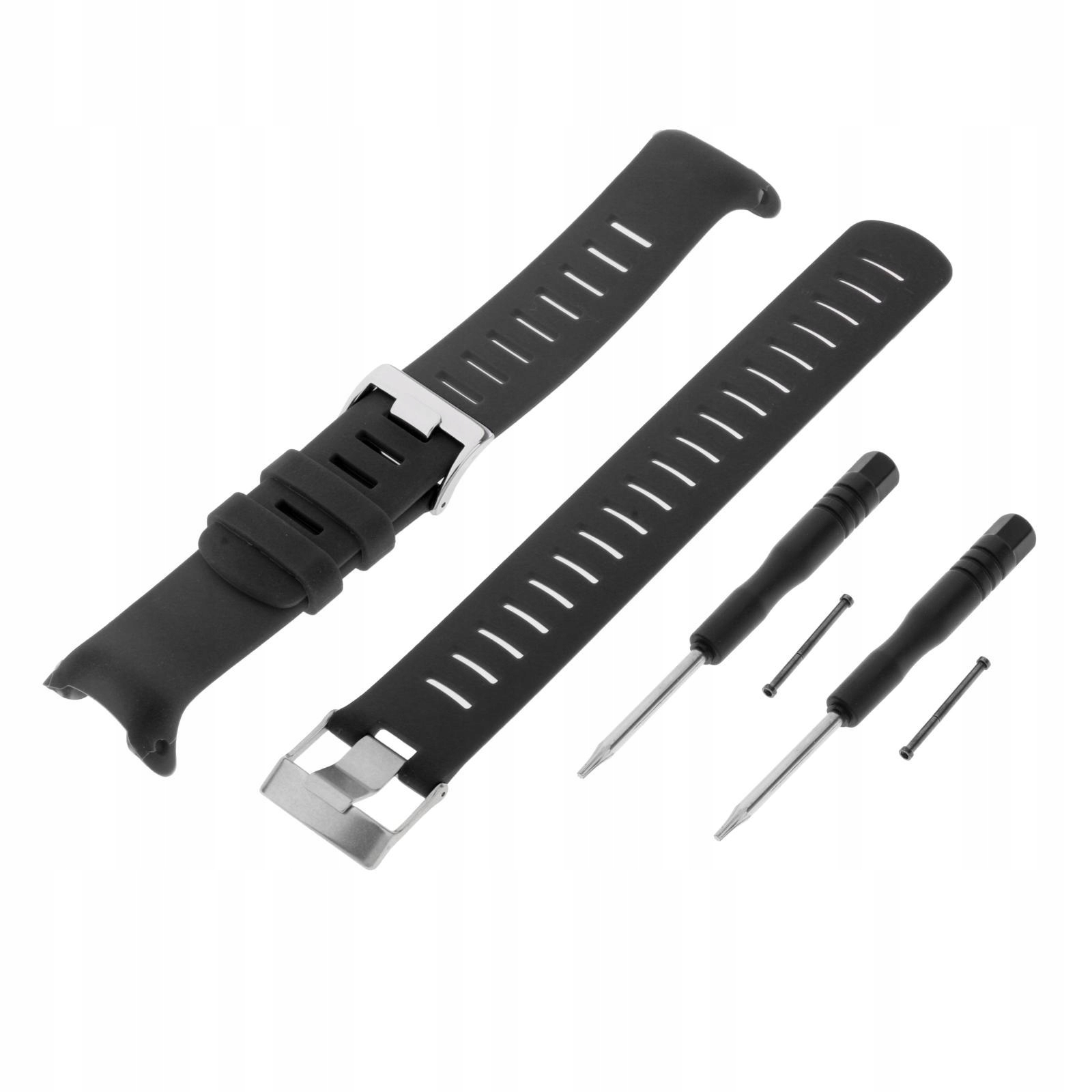 Pasek silikonowy do zegarka sportowego do zegarka Suunto w kolorze czarnym