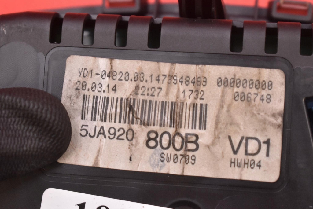 dials dials EU 5JA920800B SKODA RAPID 1.2 12V 75 KM 12-17