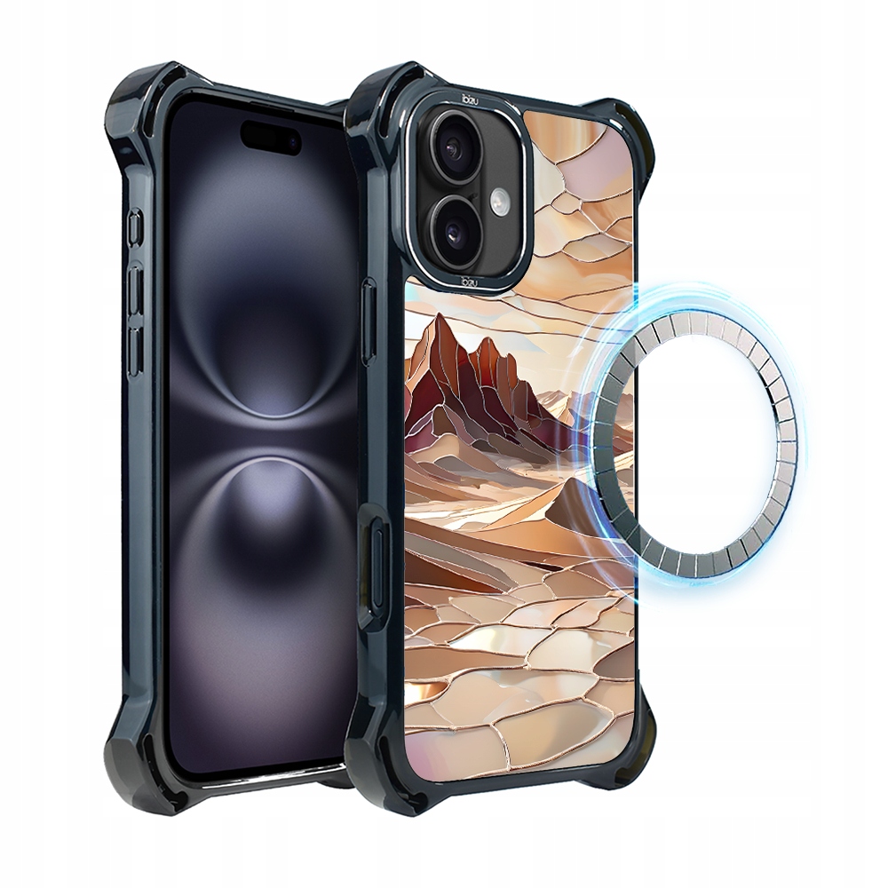 Pouzdro pro iPhone 16 Plus Ibizu DropGuard Ultra s MagSafe, Pouštní klid
