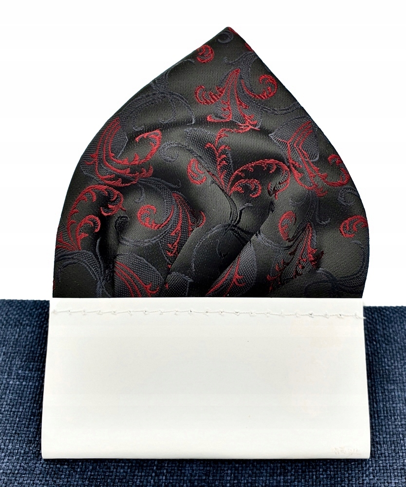 Żakardowa poszetka wypustka do kieszeni marynarki Materiał dominujący mikrofibra (mikrofaza)