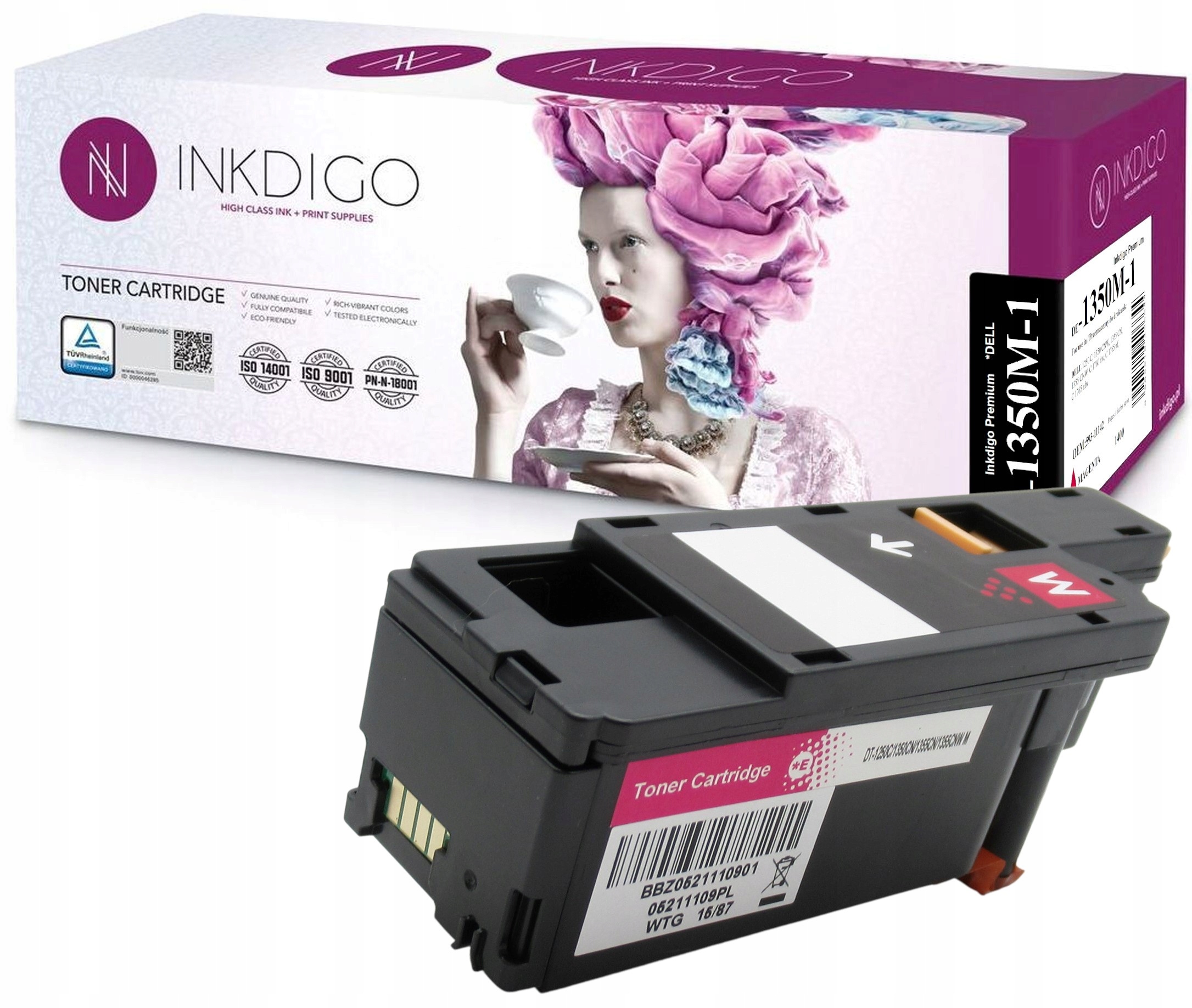 

Dell 1250 1350 1355 C1760 Toner zamiennik Magenta