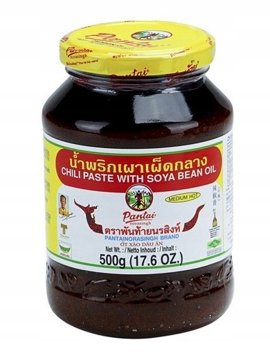 

Pasta chili z olejem sojowym średno ostra Pantai 5