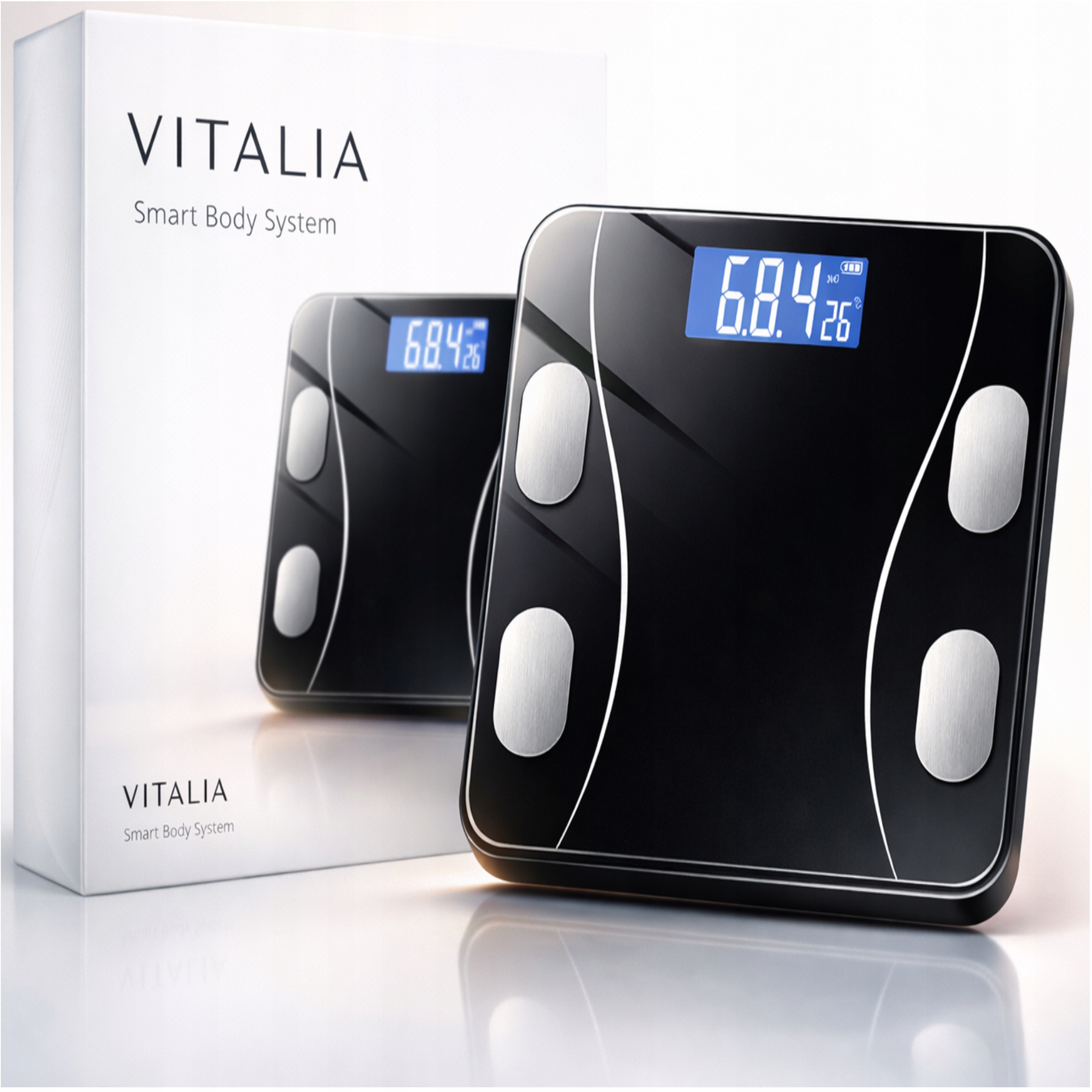 Waga Łazienkowa Analityczna Bluetooth Pomiar Tłuszczu Bmi Aplikacja 180kg