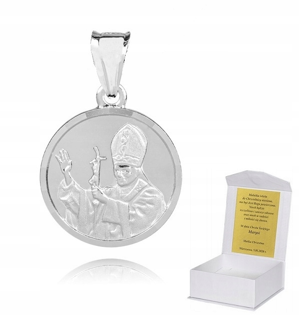 925 Stříbrný katolický medailon 925 2,1g 2,5cm M43