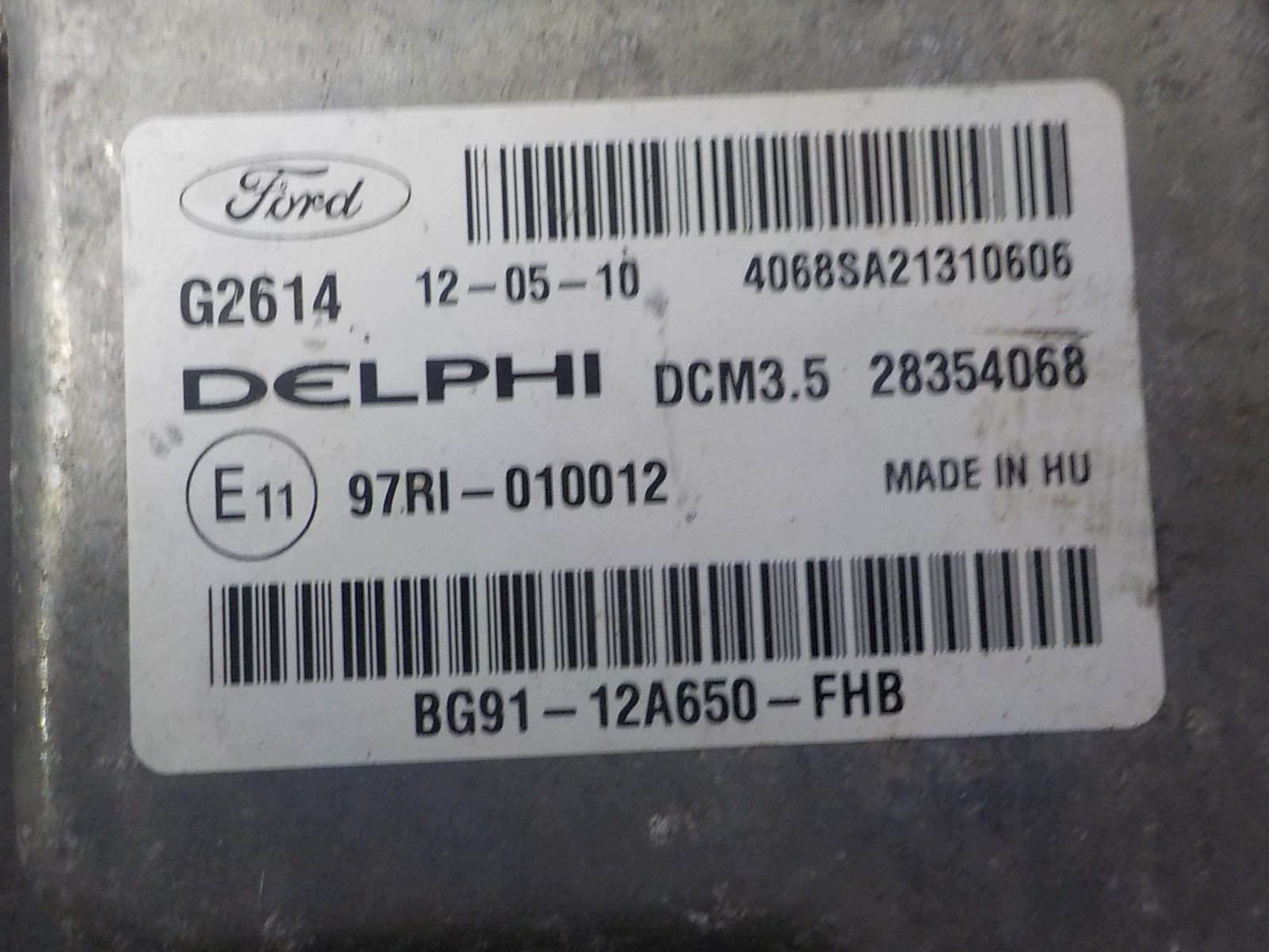 FORD computer Centralina BG91-12A650-FHB