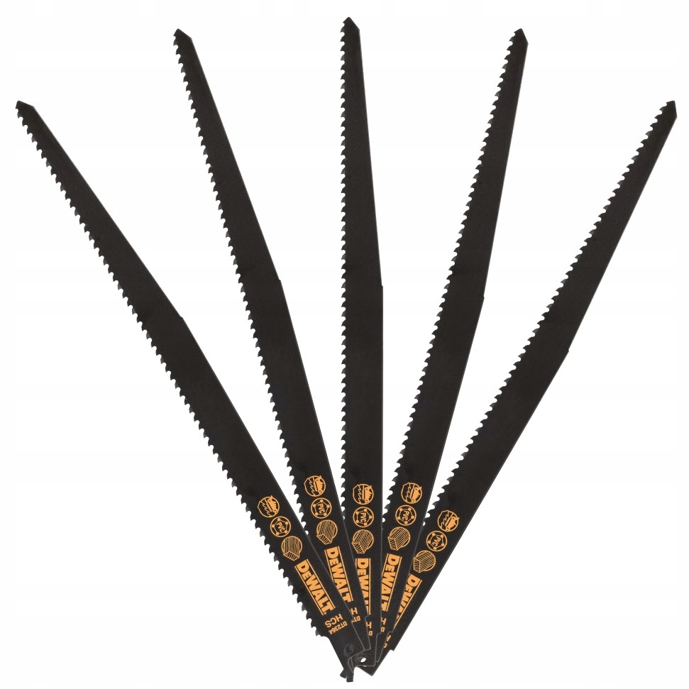 5 ks bajonetových pilových listů na dřevo a plasty DeWALT [DT2364-QZ]