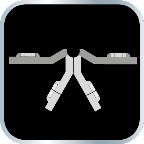 NEO 71-003 Poziomnica do słupków, ruchoma, magnes Długość 0.19 m