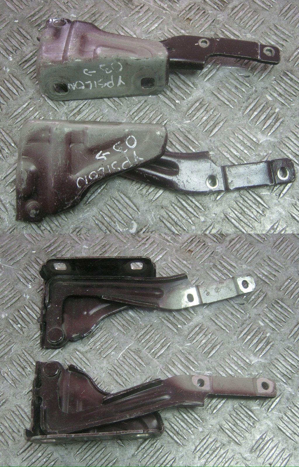 bonnet hinges right left Lancia Ypsilon 03-10 KPL