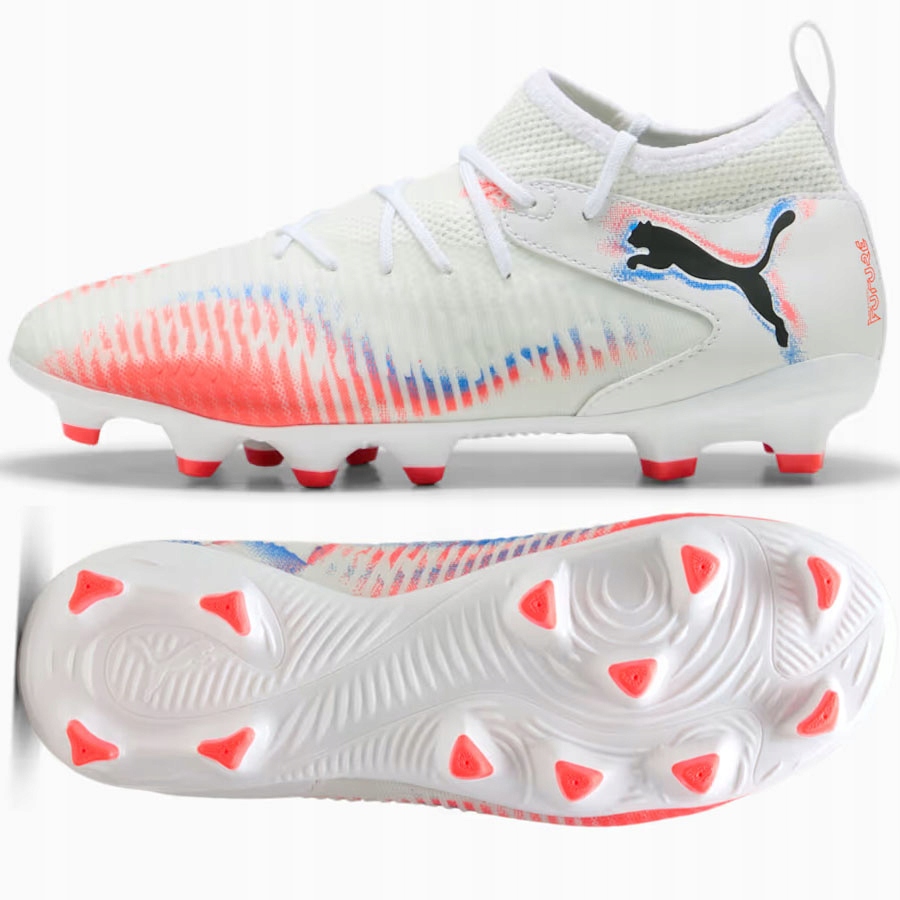 Puma Future 8 Match Jr Fg/ag [38,5] Lankové boty pro děti, bílé