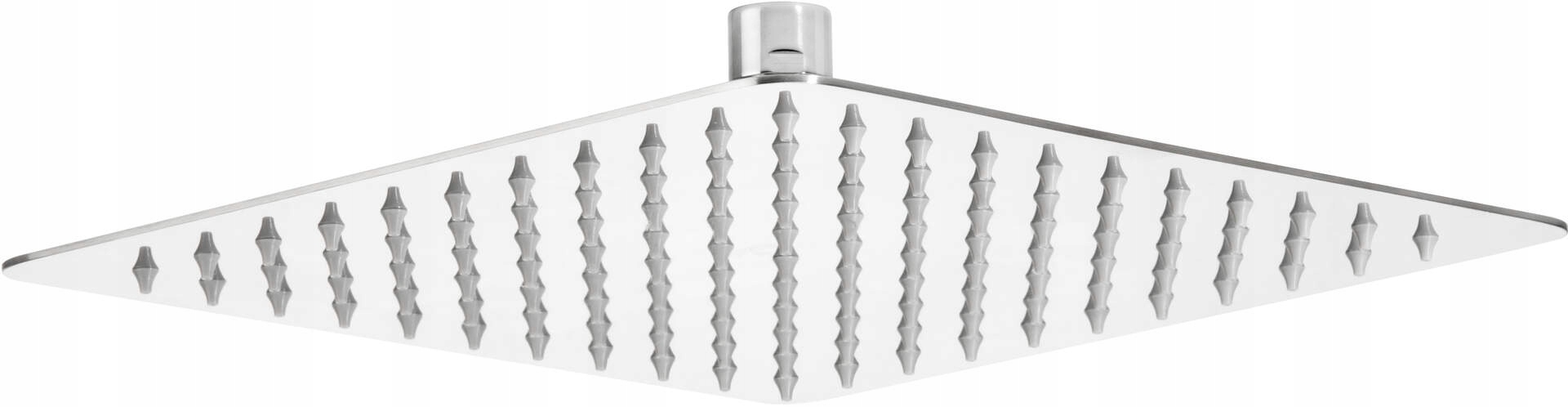 Štvorcová oceľová dažďová sprcha 250 x 250 mm s funkciou úspory vody