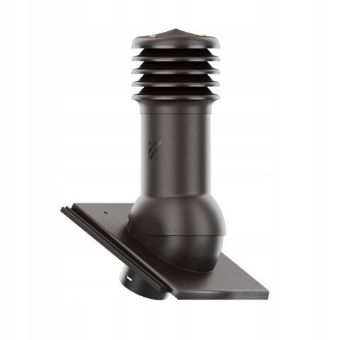 Větrací komín fi125 HiVent střešní krytina Braas Tegalit Koloniální Bronz