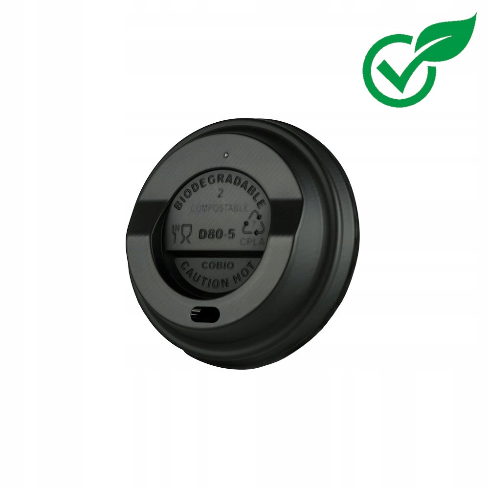 Veko Cpla na hrnček čierne 80mm 1000ks