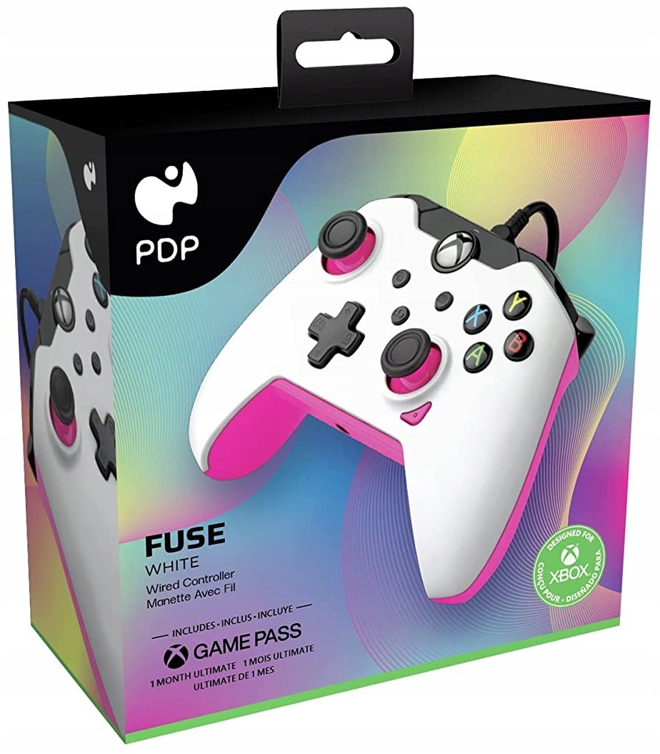 

Pdp Xsx Xo Pc Pad przewodowy Fuse White