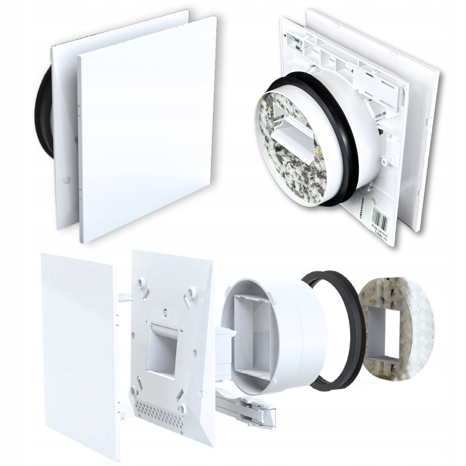 Ventilační mřížka senzor vlhkosti Bhy Pro 50 hygrosterovaná fi125