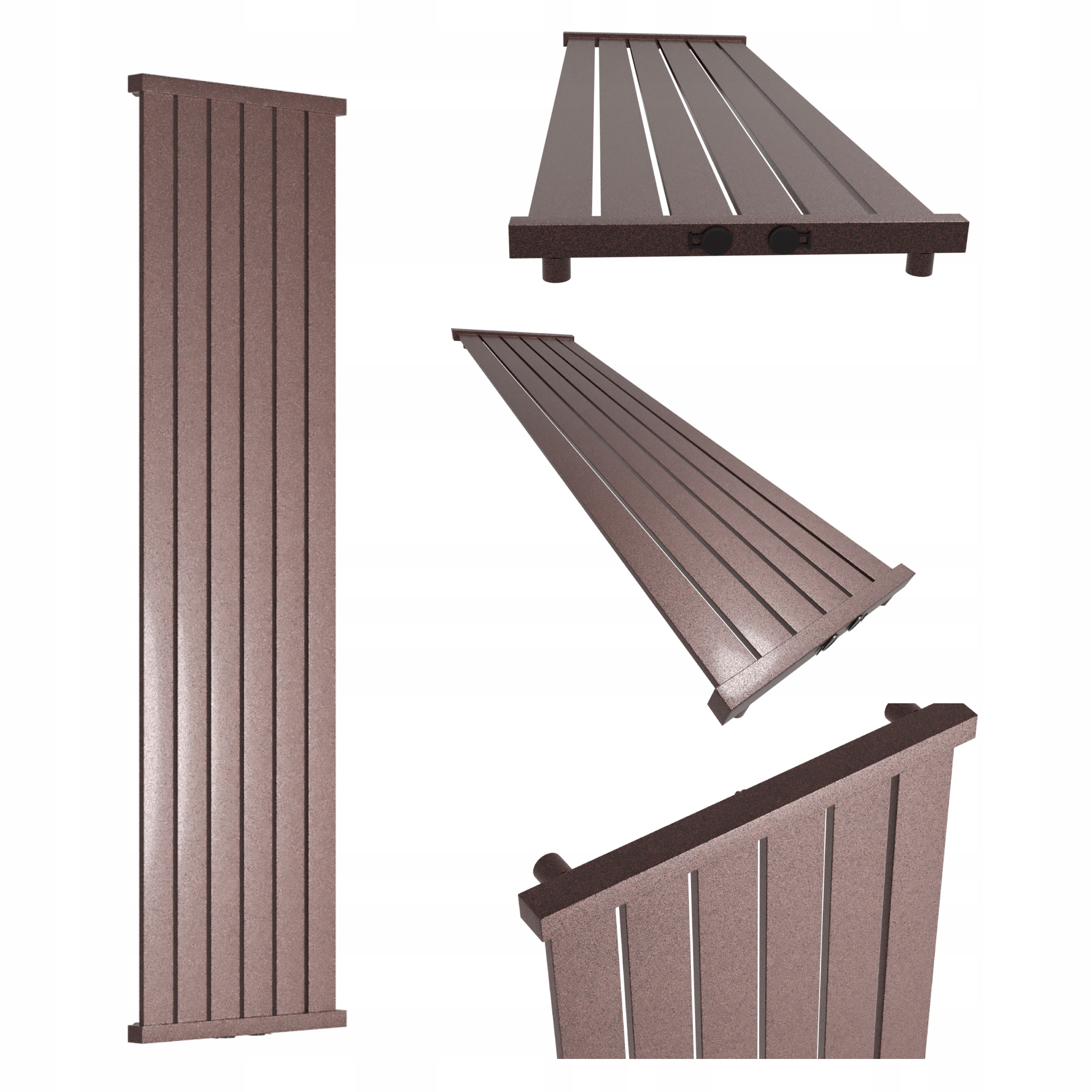 Dekorativní radiátor Lotus 120x61 Bordo