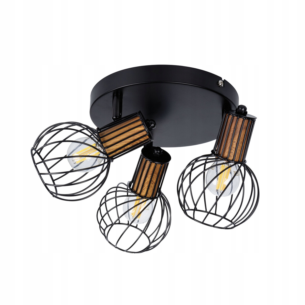 Lampa ścienna sufitowa LL Mubi EL-3O E14 regulacja druciana spot potrójna