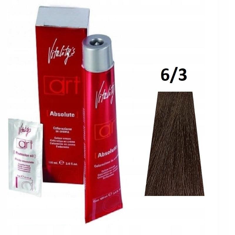 

Profesjonalna farba do włosów Vitalitys 6/3