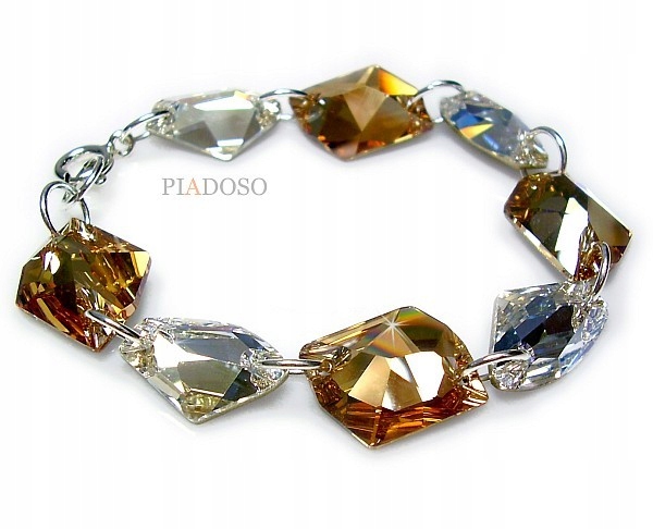 Krystaly Elegantní náramek Golden Moonlight