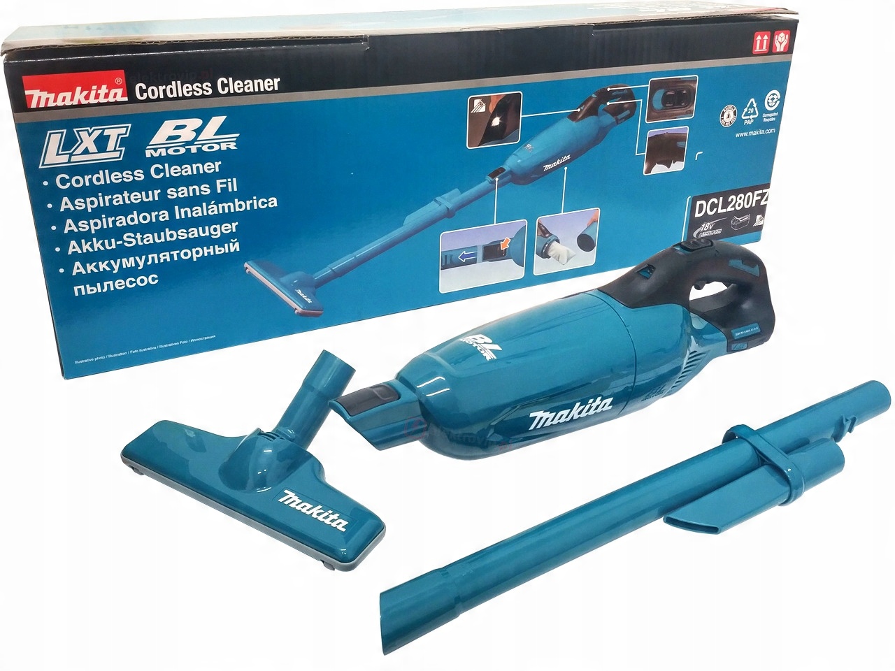 

Makita DCL280FZ Odkurzacz Akumulatorowy 18V 45W