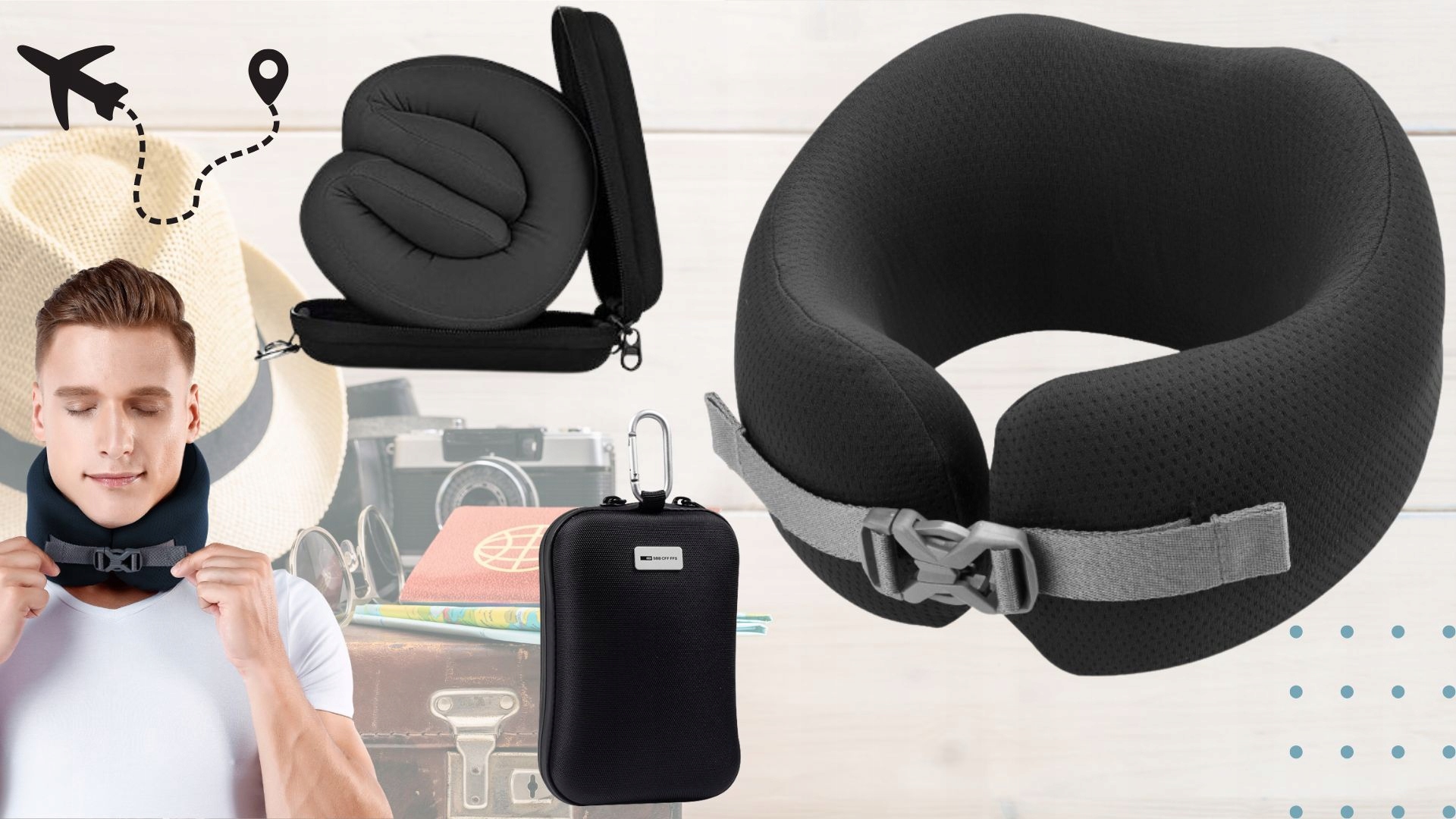 PODUSZKA ROGAL PODRÓŻNA W ETUI PODRÓŻ SAMOLOT Marka inna marka