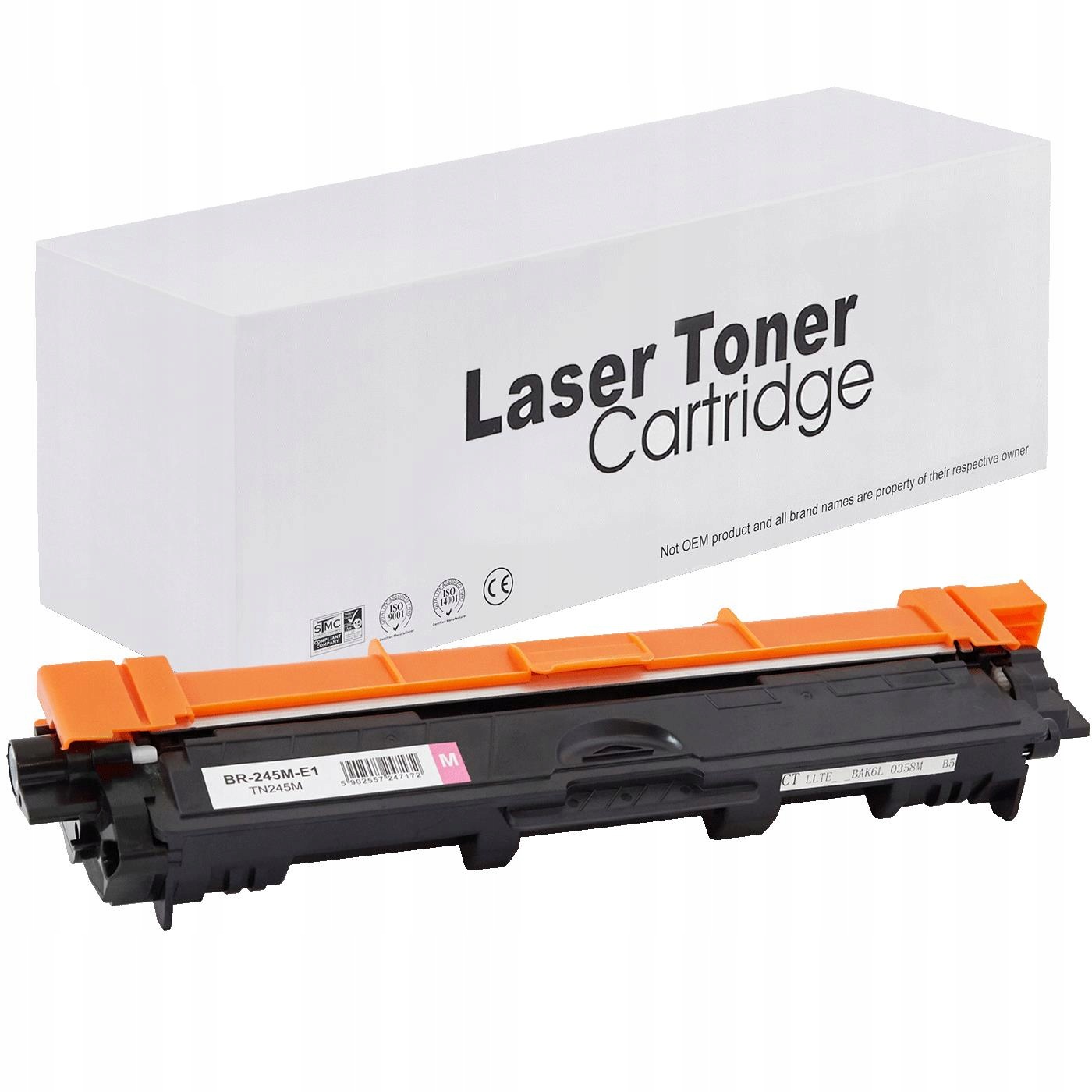 2 x Toner BR-245M do Brother TN-245M TN241M HL-3140 DCP-9020 Purpurowy 2.2k