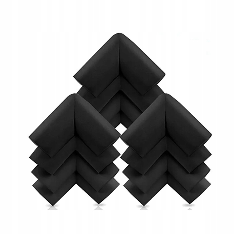 

Piankowe Zabezpieczenie Narożników Czarne 12 Sztuk