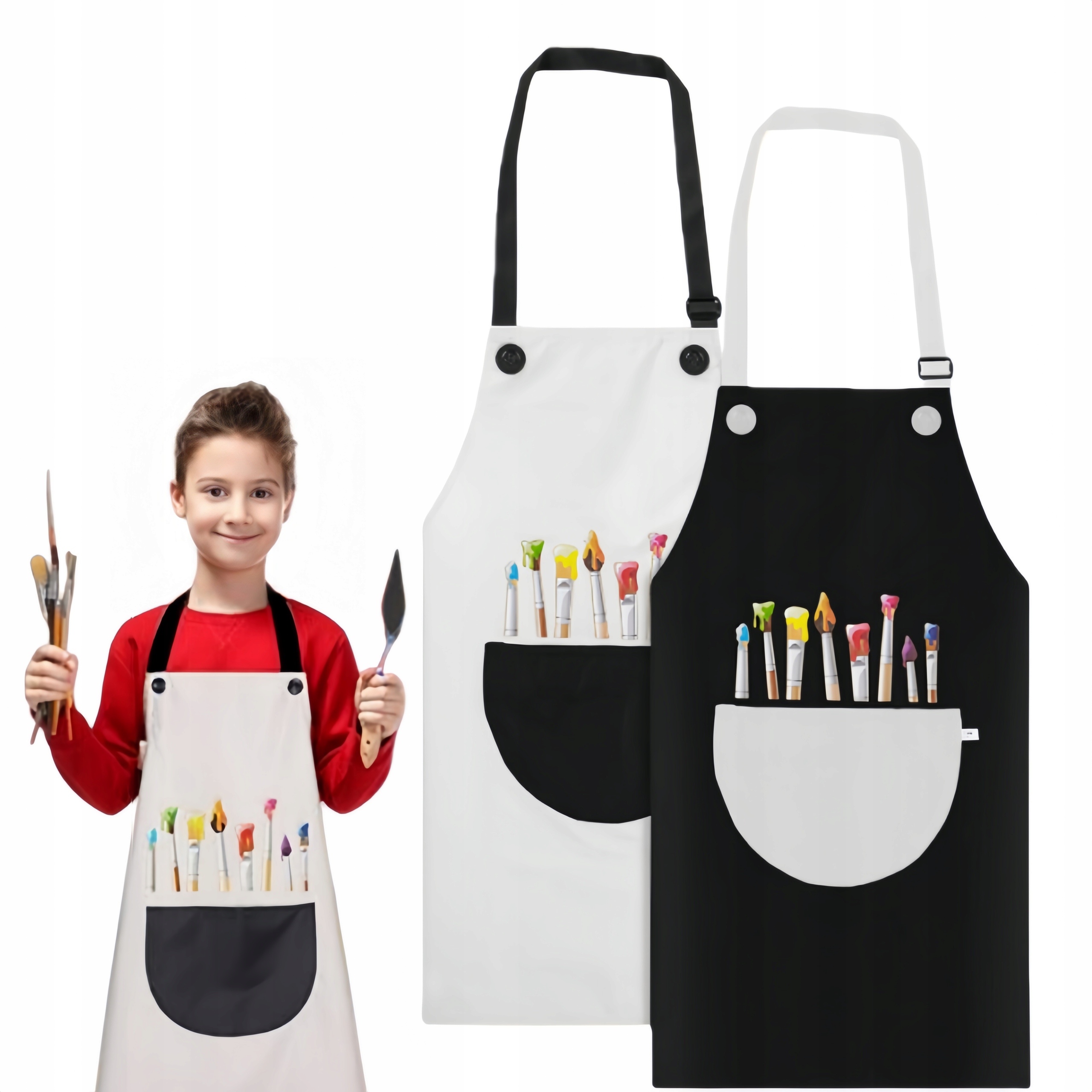 2 шт. ДЕТСКИЙ ФАРТУК С КАРМАНОМ