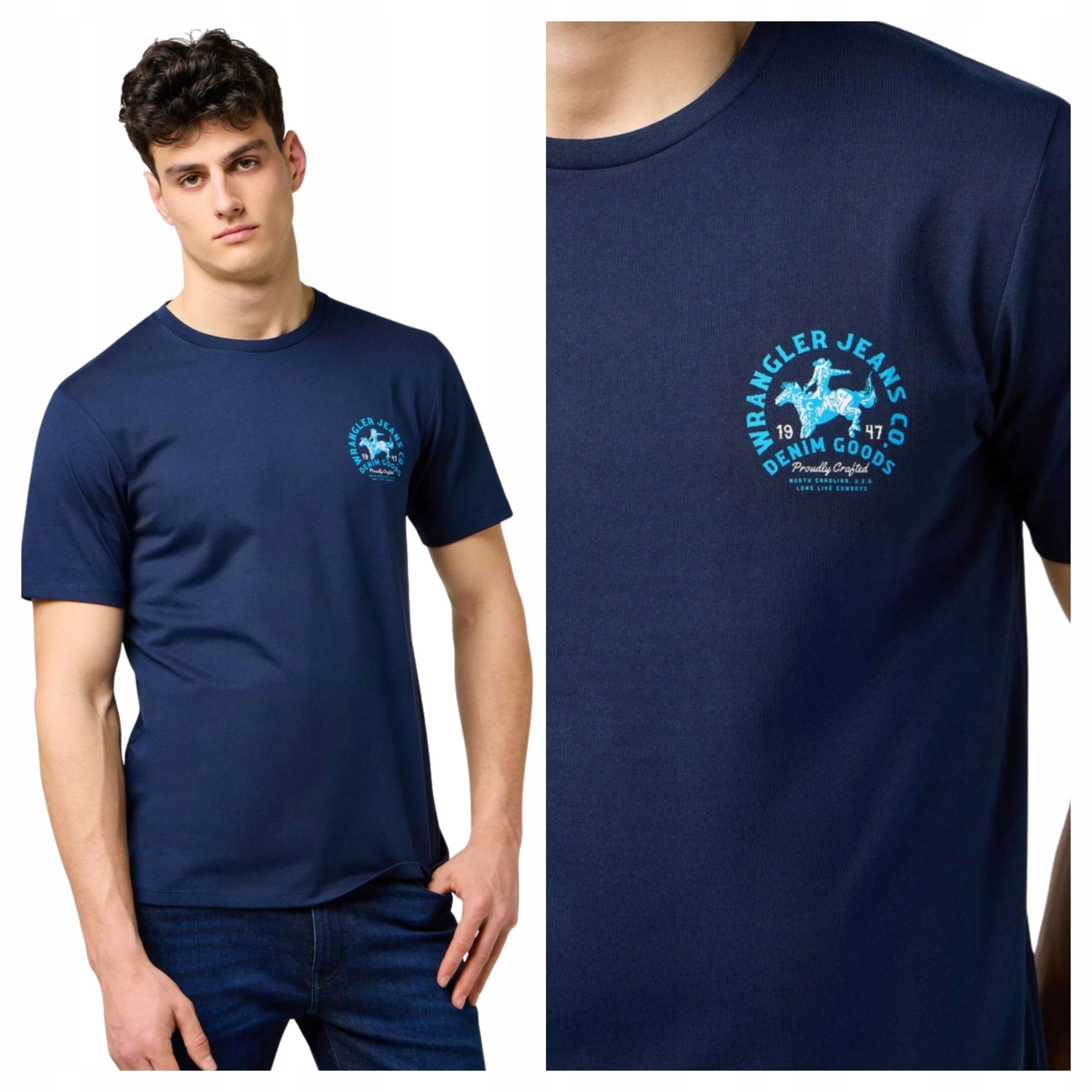 Tričko Pánské Wrangler Small Graphic Tee Tmavě modré M