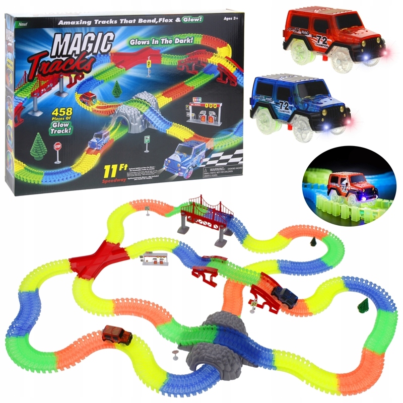 

Tor Samochodowy Świecący 458el Magic Track 2 Autka