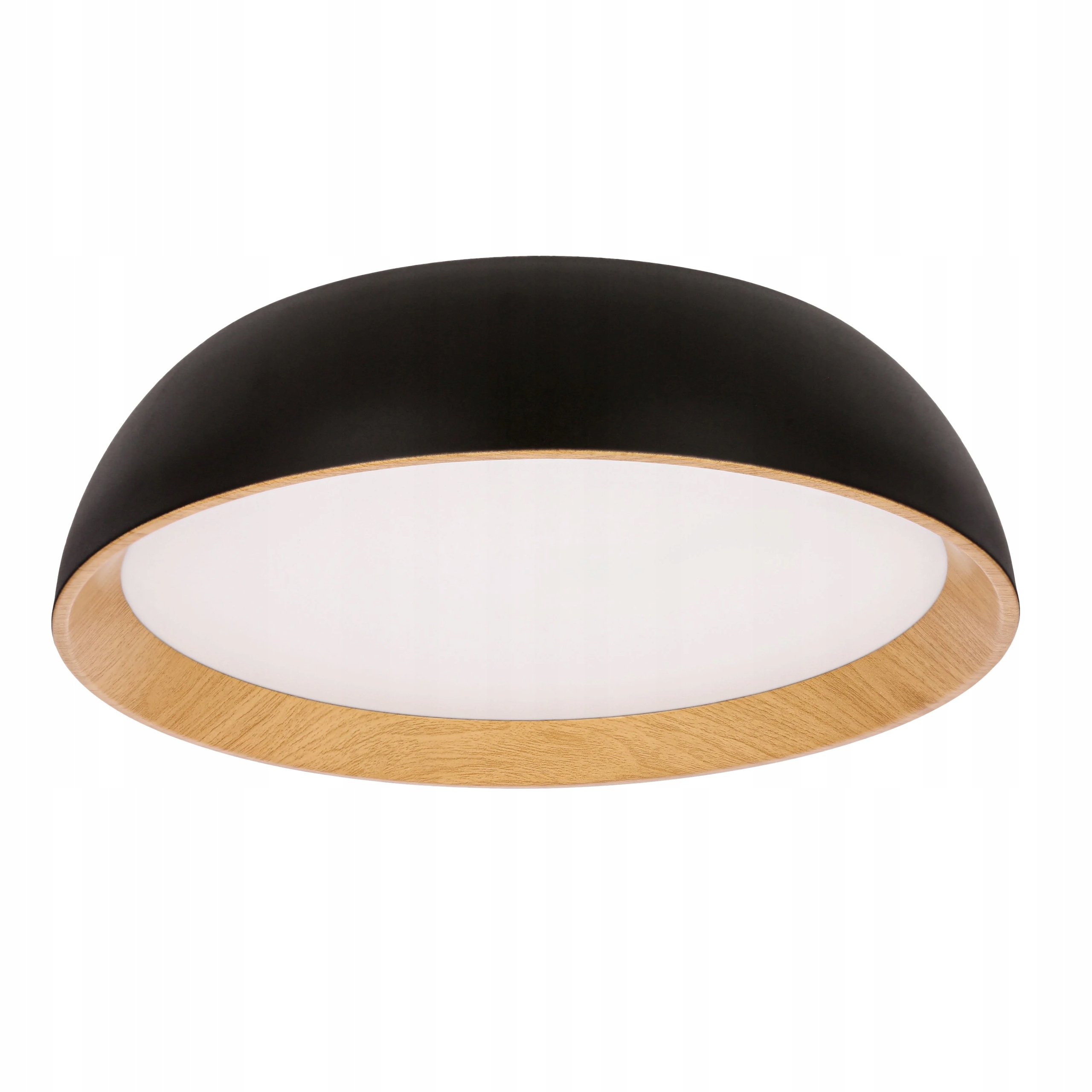Stropné svietidlo Candellux Calabria Led lampa Neutrálna čierna drevená