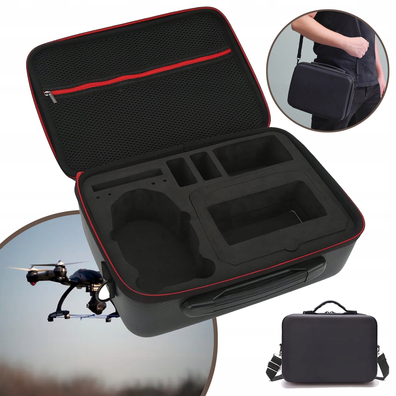 WALIZKA DO PRZECHOWYWANIA DRONÓW DJI MINI 3 Z PASKIEM NA RAMIĘ, PRZENOŚNA