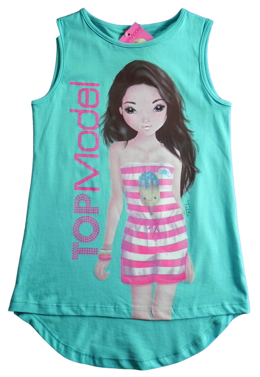 TOP MODEL tunika bluzka ORYG PROMOCJA 152 158 Rękaw bez rękawów