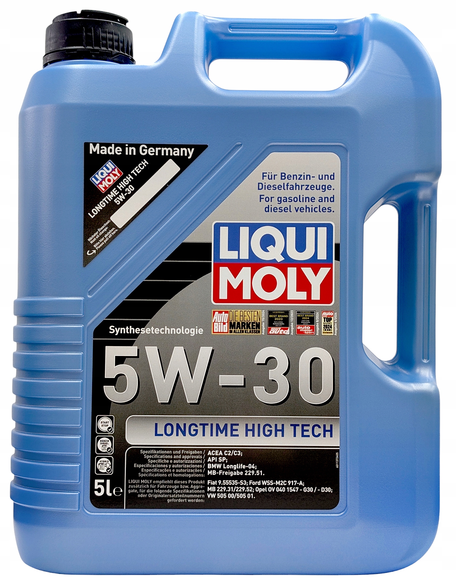 Olej Silnikowy Liqui Moly Longtime High Tech 5W30 5L 505.00/505.01