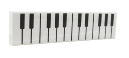 

Lego 2431pb593 Płytka gładka Tile 1x4 Pianino (1g)