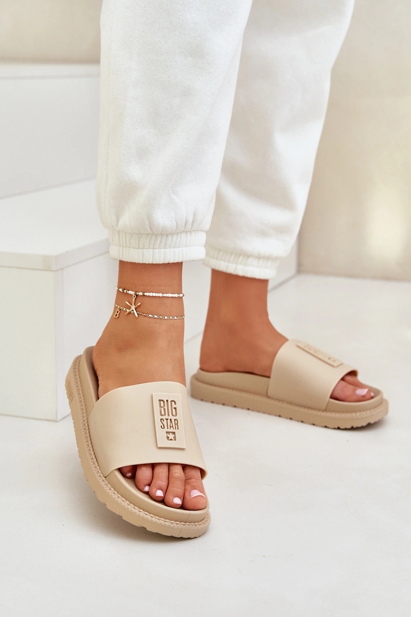 KLAPKI DAMSKIE BIG STAR LL274A210 BEŻOWE PLAŻA DOM BASEN 38 Marka Big Star