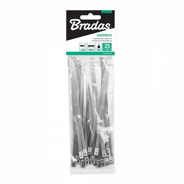 TAŚMA 25szt. KABLOWA, ZACISKOWA 4,6x260mm. NIERDZEWNA
