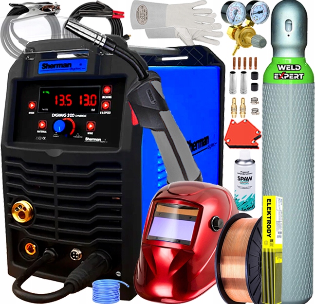 Poloautomatický Svařovací Stroj Sherman 200A Mma Vrd Flux