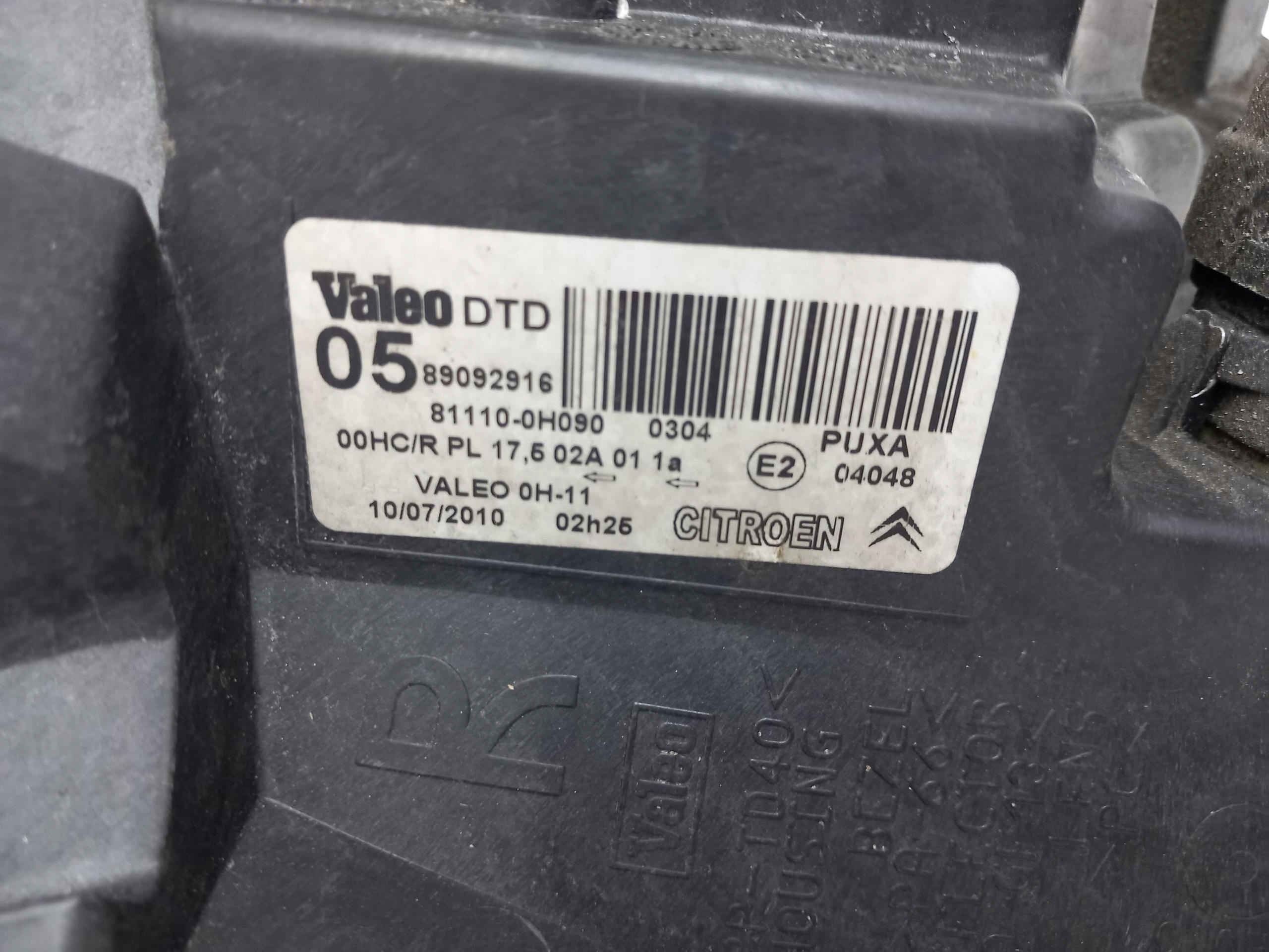 light complete right front CITROEN C1 and 0589092916 05-14 EU
