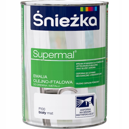 

Śnieżka Supermal Olejno-ftalowa Biały Mat 0,8L
